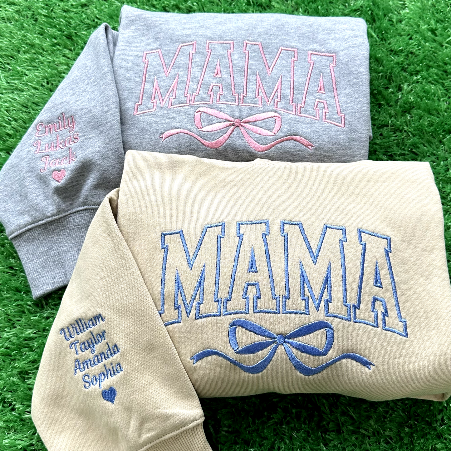 50% OFF🎄Custom Bow College Mama Sweatshirt🎀Hoodie