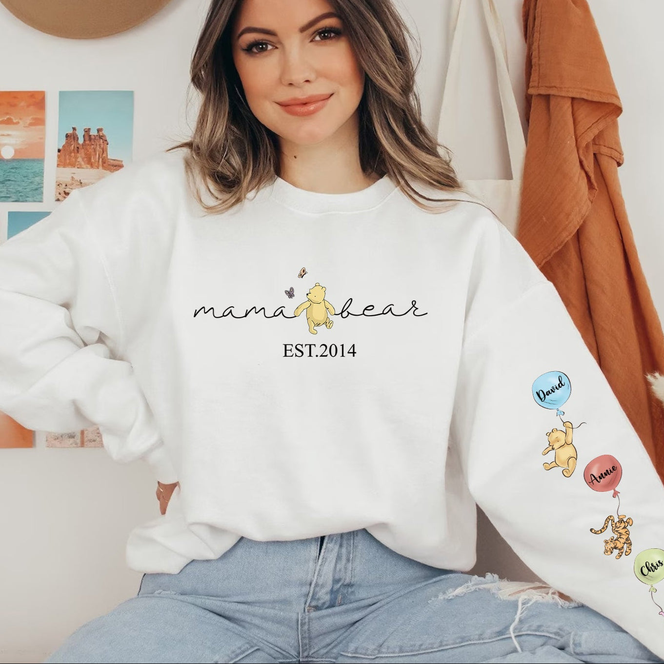 50% OFF❤️Custom Mama Bear Sweatshirt🐻Hoodie