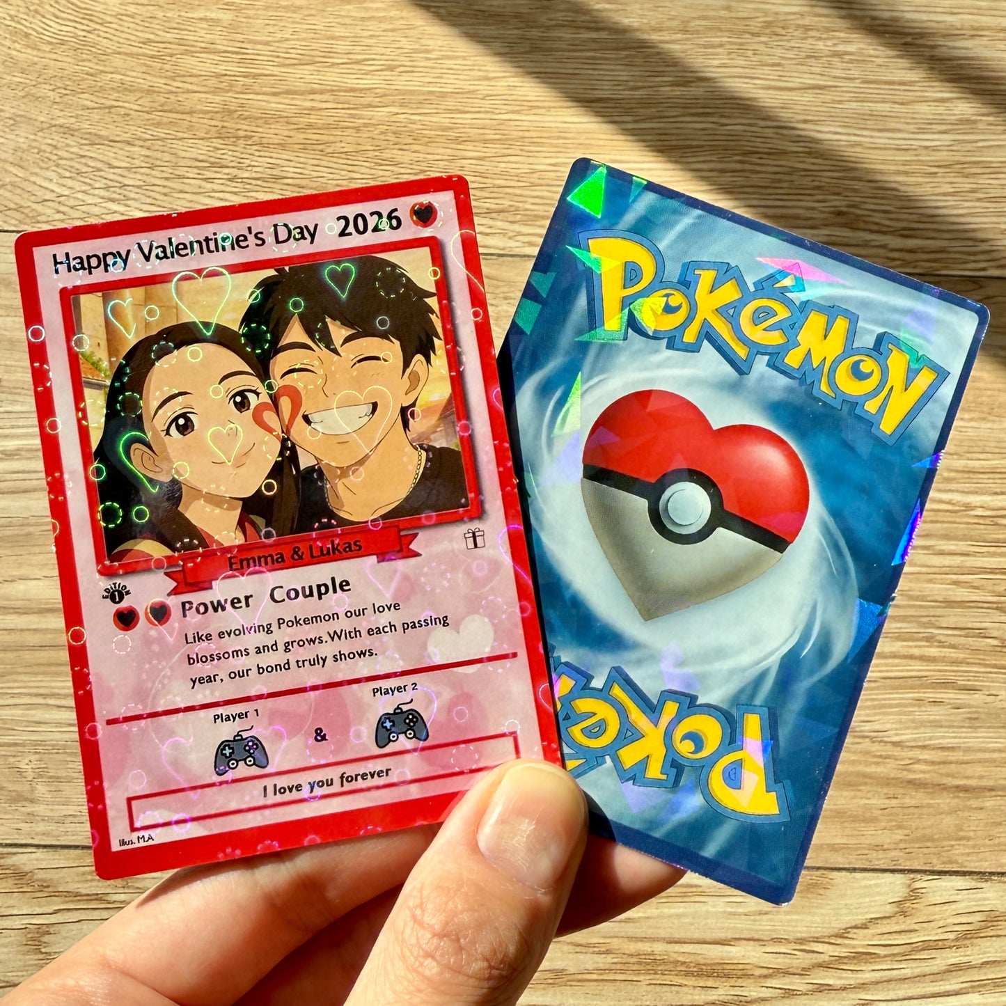 50% OFF💕Custom Anniversary Card Couple Photo Anime Style