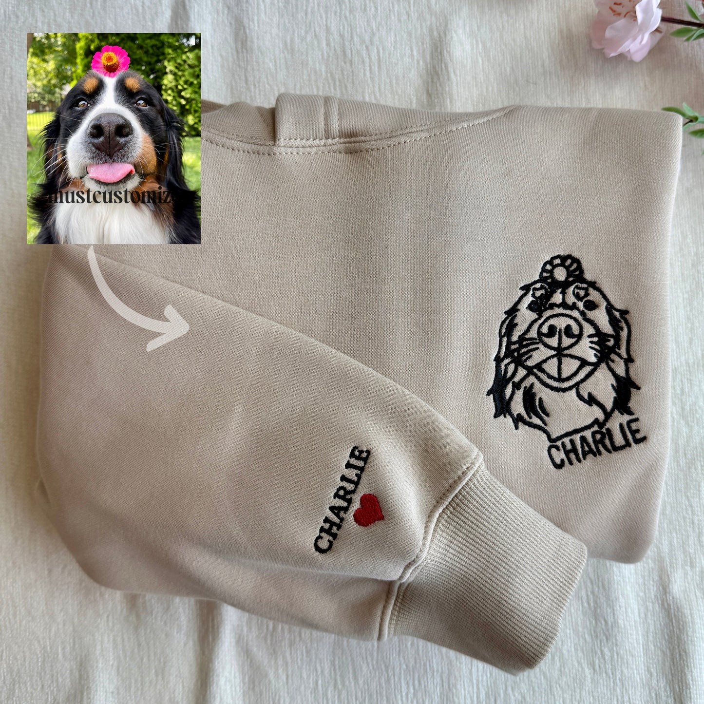 50% OFF🔥Custom Pet Portrait Hoodie💕Sweatshirt