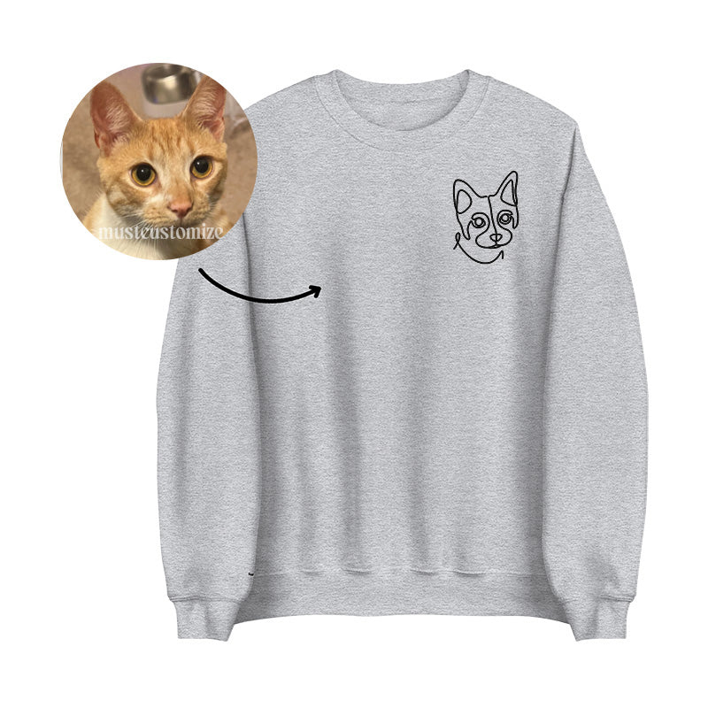 50% OFF🔥 CUSTOM LINE DRAWING HOODIE💕CREWNECK