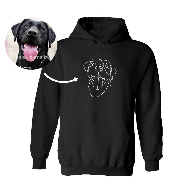 50% OFF🔥 CUSTOM LINE DRAWING HOODIE💕CREWNECK