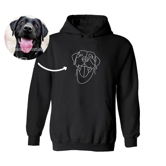 50% OFF🔥 CUSTOM LINE DRAWING HOODIE💕CREWNECK