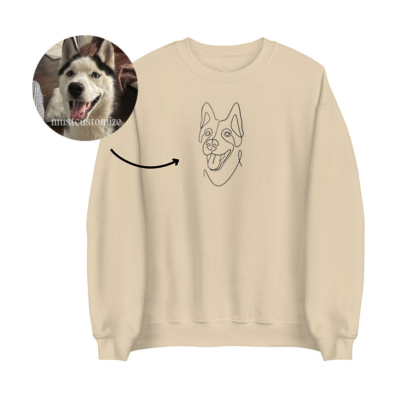 50% OFF🔥 CUSTOM LINE DRAWING HOODIE💕CREWNECK